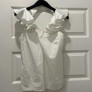 Amanda uprichard ruffle tank size large